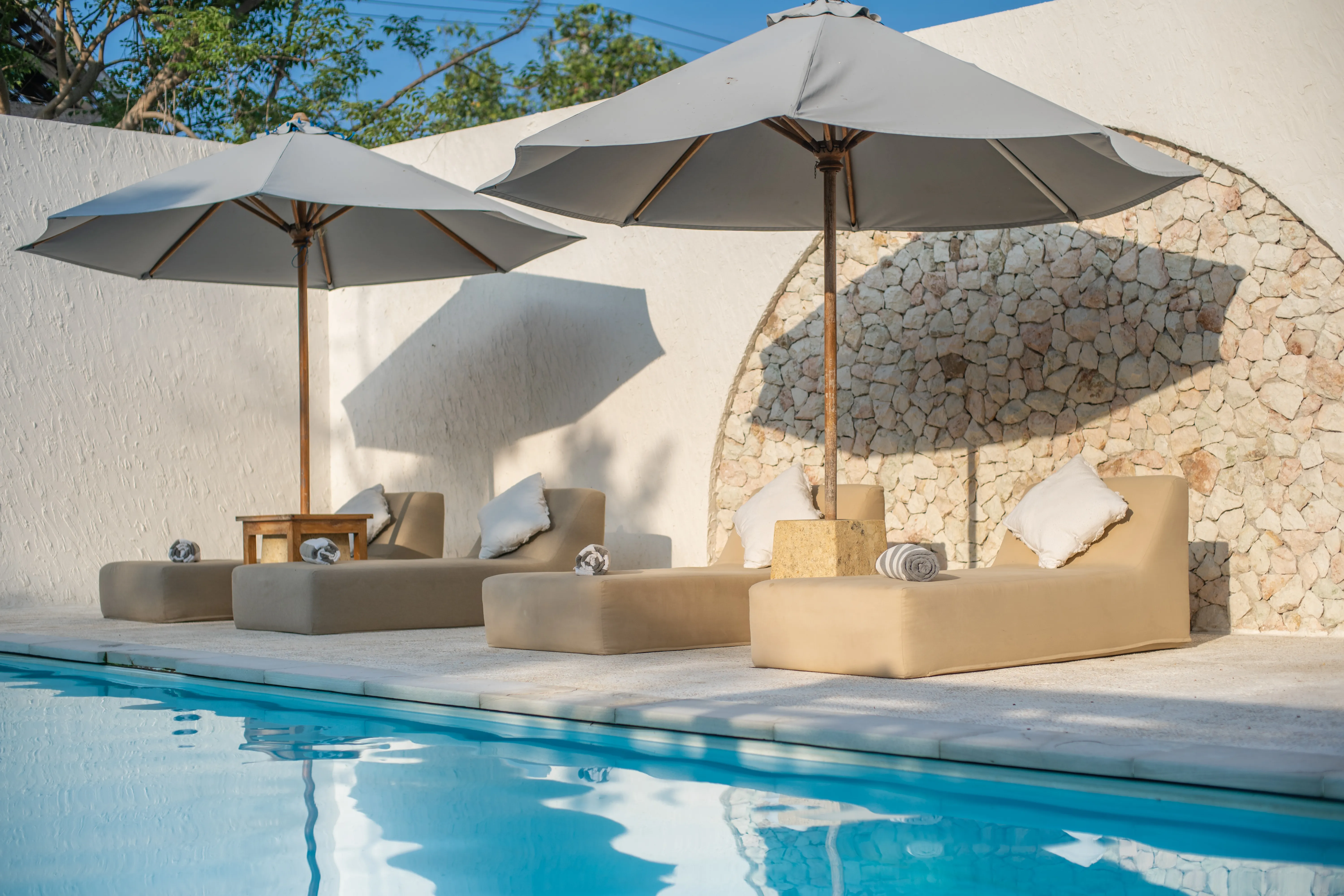 Saltwater pool at Mowies Gili Air