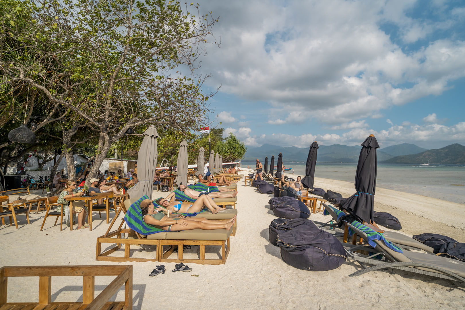 Relaxing on the sand