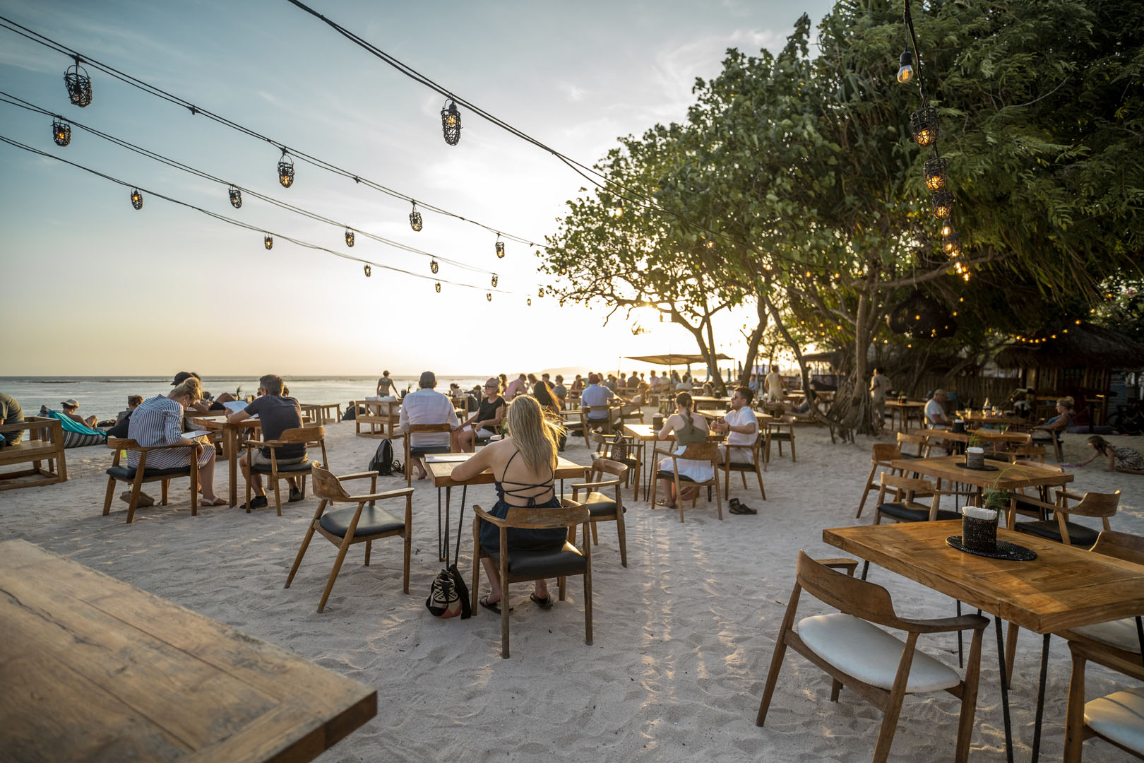 Lounging by the lagoon